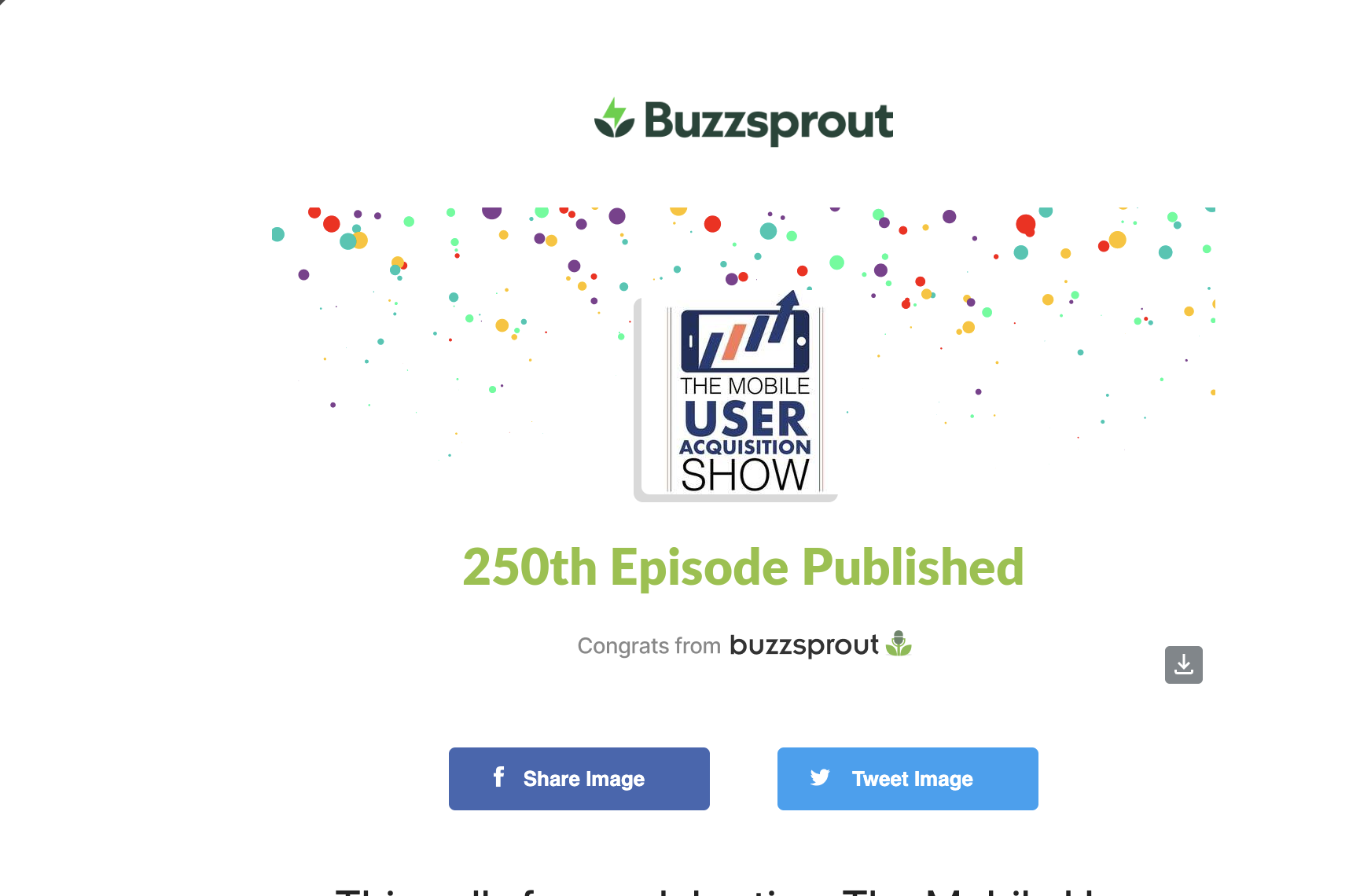 Podcast episode screenshot